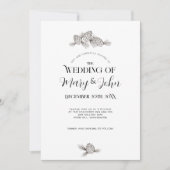 ホリデー パインコーン ウェディング インビテーション (正面)