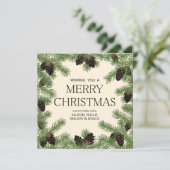 ホリデー パインコーン ガーランド フレーム シーズンカード (スタンド正面)