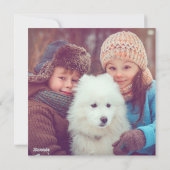 ホリデー パインコーン ガーランド フレーム シーズンカード (裏面)