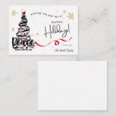 ホリデー パーソナライズ ピース カード (正面/裏面)