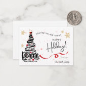 ホリデー パーソナライズ ピース カード (正面/裏面インサイチュ)