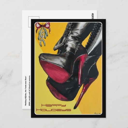 「ホリデー・ヒジンクス、味は酸っぱい絵を描だった ポストカード (正面/裏面)