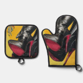 「ホリデー・ヒジンクス、味は酸っぱい絵を描だった 鍋つかみ&鍋敷きセット (正面)