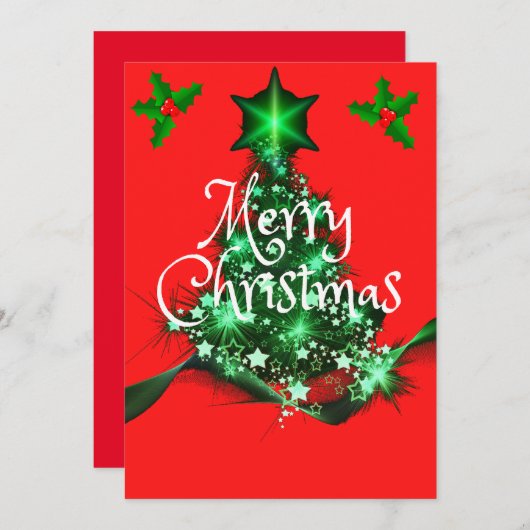 ホリデー ファミリー クリスマス ツリー (正面/裏面)