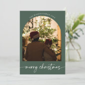 ホリデー ファミリー メリー クリスマス グリーティング カード (スタンド正面)