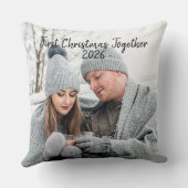 ホリデー ファースト クリスマス フォト シーズナル クッション (裏面)