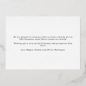 ホリデー フォイル メリーメリー クリスマス フォト 出生発表 (裏面)