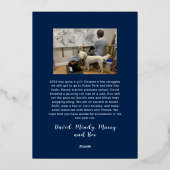 ホリデー フォイル 写真カード (裏面)