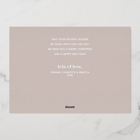 ホリデー フォト (裏面)