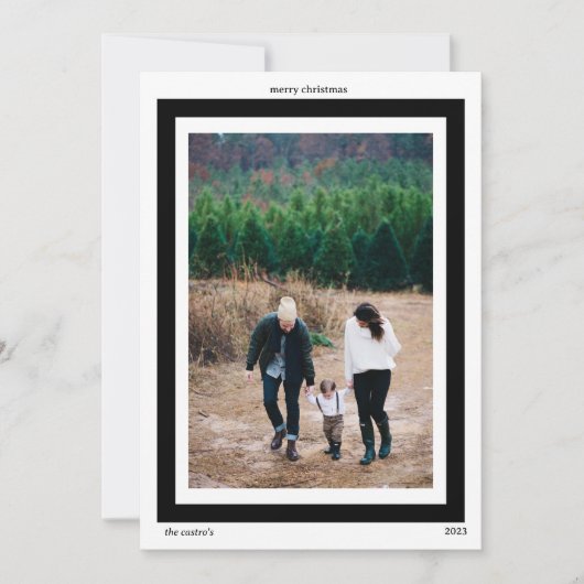 ホリデー フォト カード (正面)