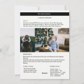 ホリデー フォト カード (裏面)