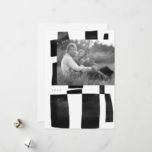 ホリデー フォト カード (正面/裏面インサイチュ)