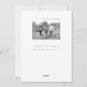 ホリデー フォト カード (裏面)