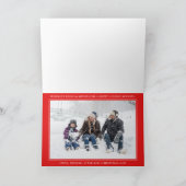 ホリデー フォト カード | クリスマス キャンディー ケーン (内部)