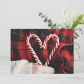 ホリデー フォト カード | クリスマス キャンディー ケーン (スタンド正面)