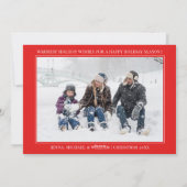 ホリデー フォト カード | クリスマス キャンディー ケーン (裏面)