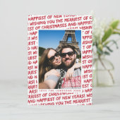 ホリデー フォト カード *クリスマス グラフィティ* (スタンド正面)