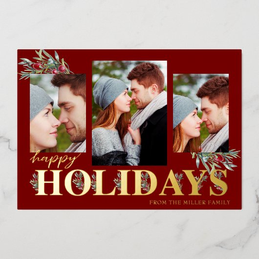 ホリデー フォト コラージュ (正面)