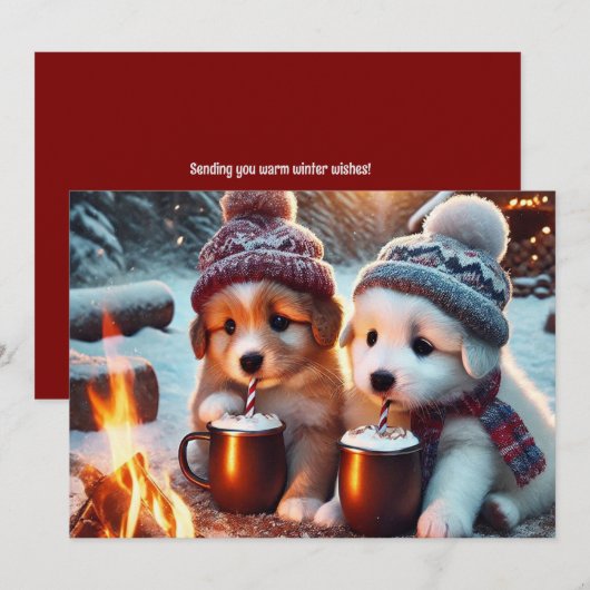 ホリデー フラット カード (正面/裏面)