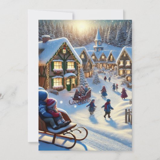 ホリデー フラット カード (正面)