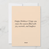 ホリデー フラット カード (裏面)