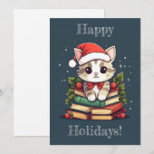 ホリデー ブック ネコ シーズンカード (正面/裏面)