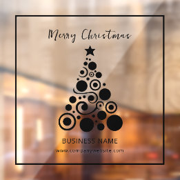 ホリデー ブラック クリスマス ツリー 窓辺の装飾 ウィンドウサイン