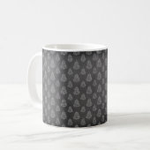 ホリデー ブラック＆ホワイト クリスマスツリー コーヒーマグカップ (正面左)