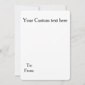 ホリデー・プグのクリスマスカード 招待状 (裏面)