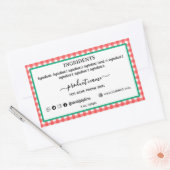 ホリデー プラッド 自家製 ソープ ラベル 長方形 (封筒)