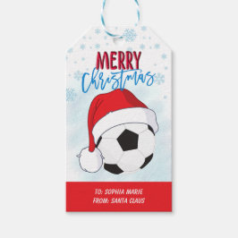 ホリデー プレゼント スポーツ サッカー ボール クリスマス ギフトタグ