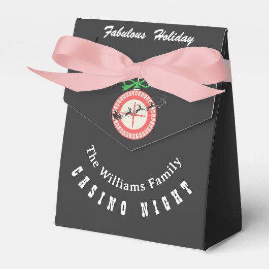 ホリデー ベガス カジノ ブラックジャック ポーカー ナイト パーティー フェイバーボックス (正面サイド)