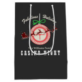 ホリデー ベガス カジノ ブラックジャック ポーカー ナイト パーティー ミディアムペーパーバッグ (裏面)