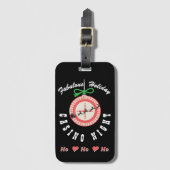 ホリデー ベガス カジノ ブラックジャック ポーカー ナイト パーティー ラゲッジタグ (正面縦)