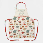 ホリデー ベーキング クルー オーダーメイド ネーム エプロン (正面)