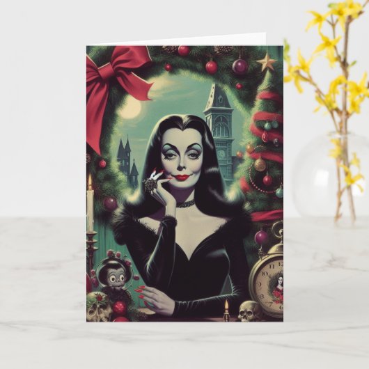 ホリデー・ホラー カード (黄色い花)