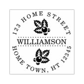 ホリデー ホリー サーキュラー 返送先住所 ラバースタンプ (インプリント)