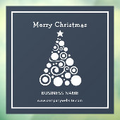 ホリデー ホワイト クリスマス ツリー 窓 デコレーション ウィンドウサイン (シート3)