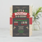 ホリデー・ホー・ホーダウン・クリスマス・パーティー招待状 招待状 (スタンド正面)