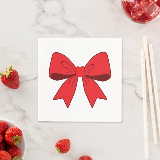 ホリデー ボウ スタンダードカクテルナプキン (インサイチュ)