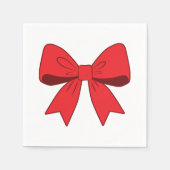 ホリデー ボウ スタンダードカクテルナプキン (正面)