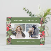 ホリデー ボタニカル グリーン クリスマス ツー フォト (スタンド正面)