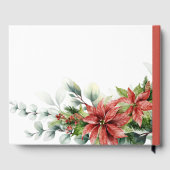 ホリデー ポインセチア ウェディング ゲストブック (裏面)