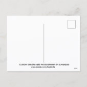 ホリデー ポインセチア ブルー/ホワイト #1 シーズンポストカード (裏面)