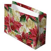 ホリデー ポインセチア ラージペーパーバッグ (正面アングル)