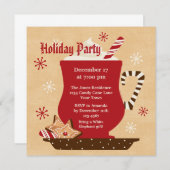 ホリデー・マグ・パーティー招待状 招待状 (正面/裏面)