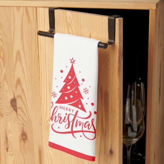 ホリデー メリークリスマス  キッチンタオル (三つ折り)