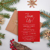 ホリデー モダン シック コーポレート クリスマス パーティー 招待状