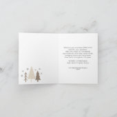 ホリデー モダン スクリプト フォト シーズンカード (内部)