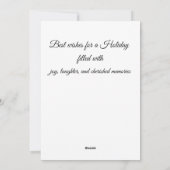 ホリデー ラグ シーズンカード (裏面)